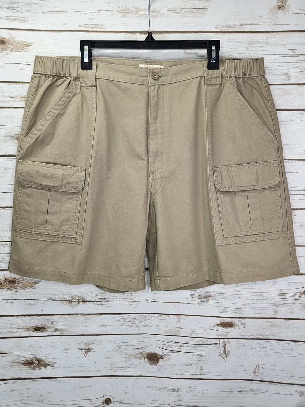 Savane Khaki Cargo Shorts Size 42